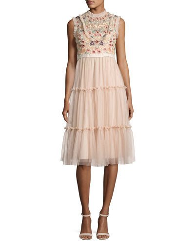 Copy of Needle & Thread Sundaze Tiered Tulle Dress