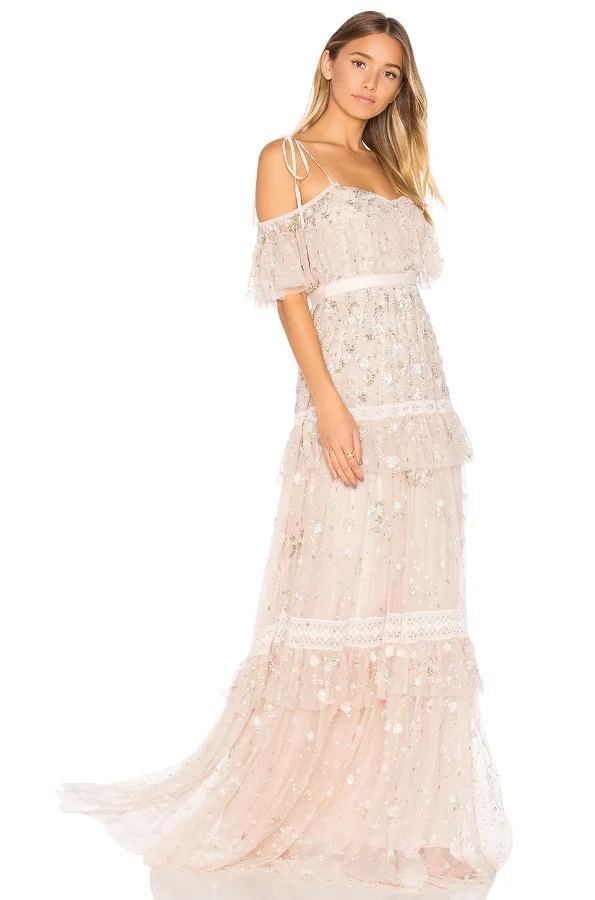 Needle and Thread Supernova Gown. Search the name of the dress as sizes and colors are limited on various sites. Shop the look here.