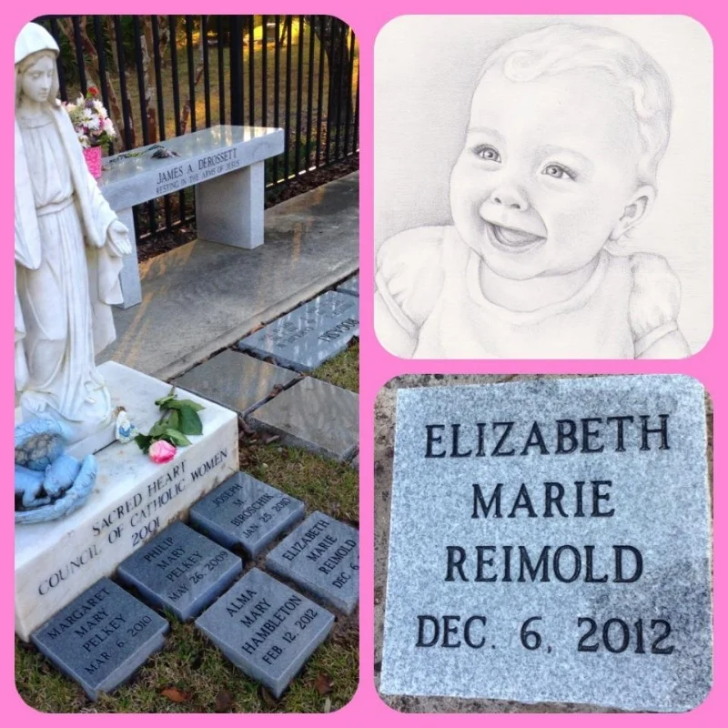 My sweet Elizabeth's final resting place.