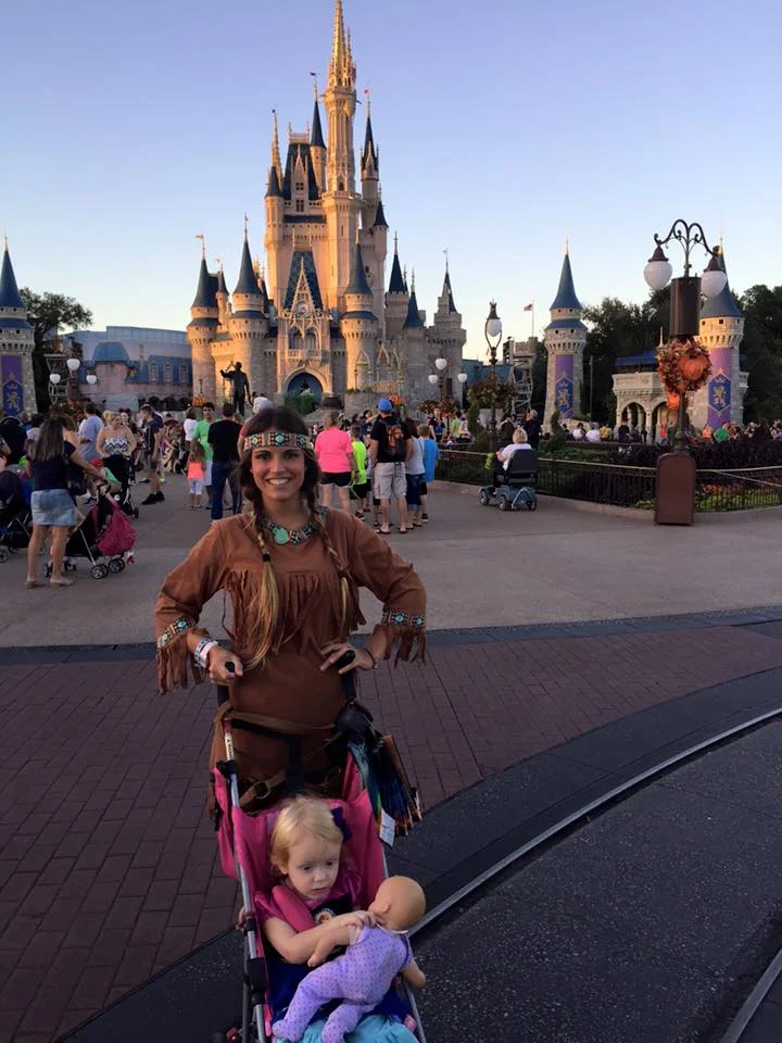 Macarena at Disney during our annual "Mickey's Not So Scary" Halloween trip.