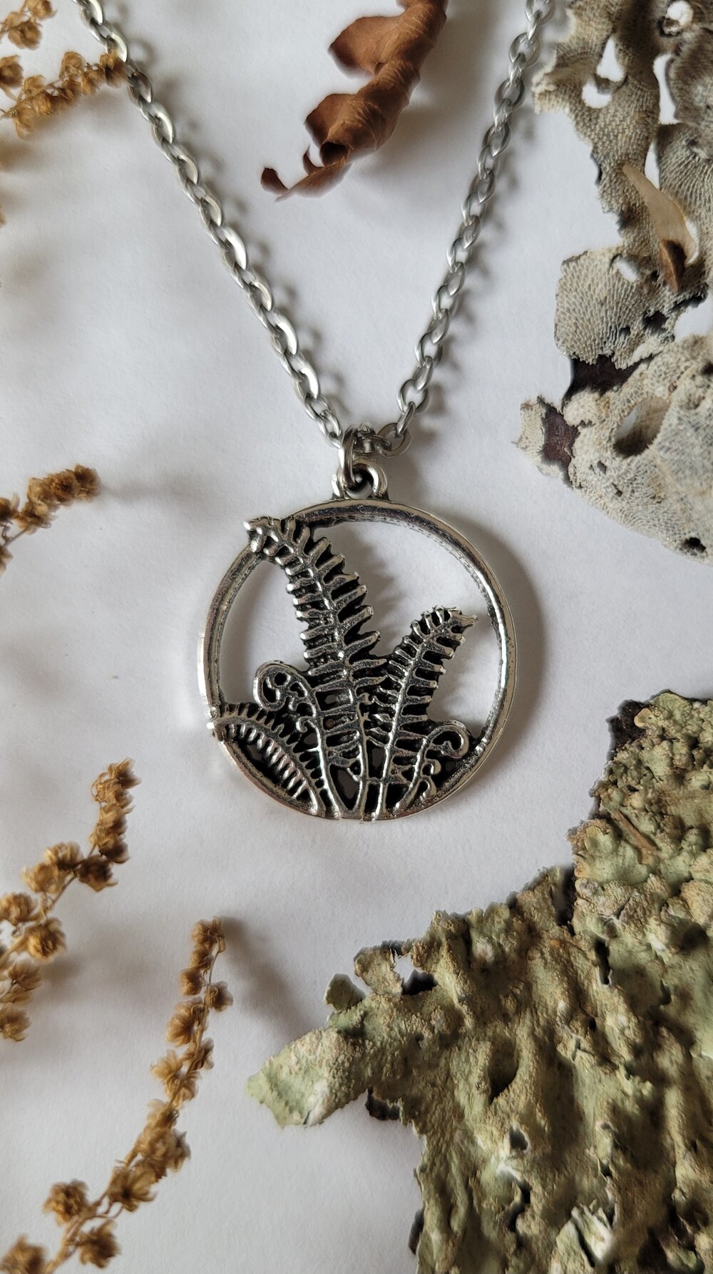 Fern pendant necklace discount
