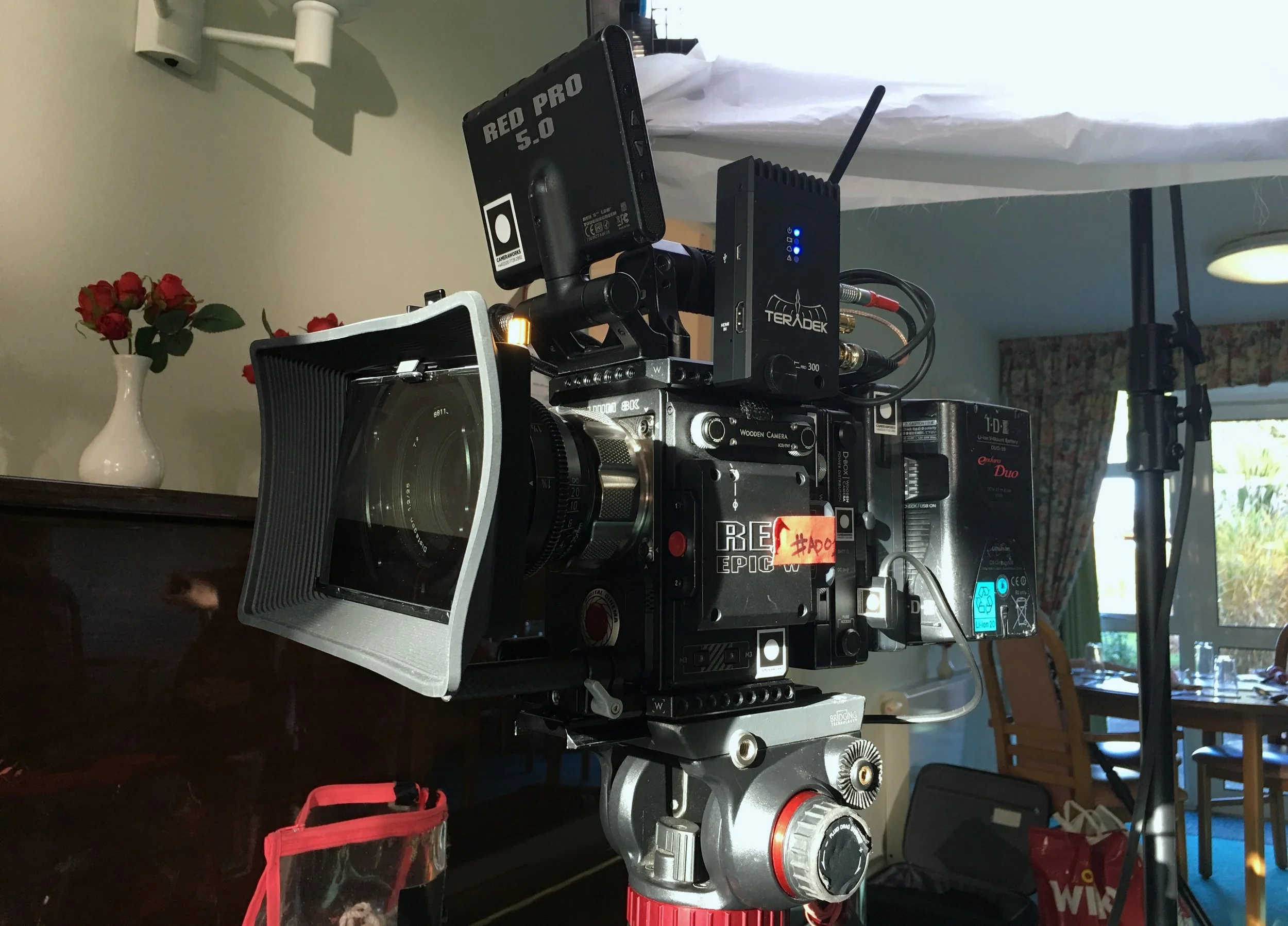 Here’s an Epic W on my crappy Manfrotto head. I’ll be totally honest, this head is garbage and I was definitely riding pretty close to its max payload on this one.