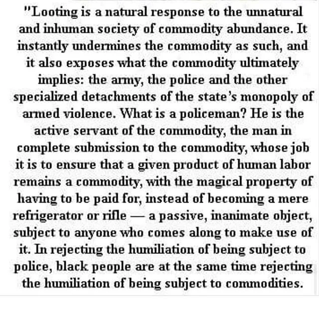 a passage taken from Guy Debord&rsquo;s 1965 text &ldquo;the decline and fall of the spectacle-commodity economy&rdquo;