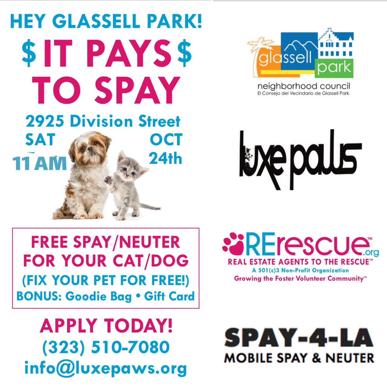 It's Pays to Spay Glassell Park