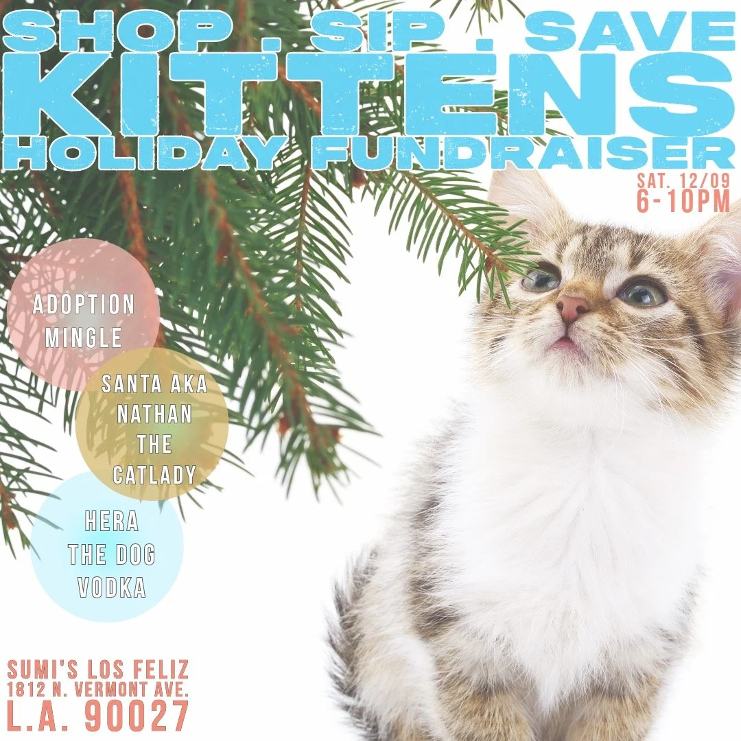 Shop, Sip, Save Kittens Holiday Fundraiser