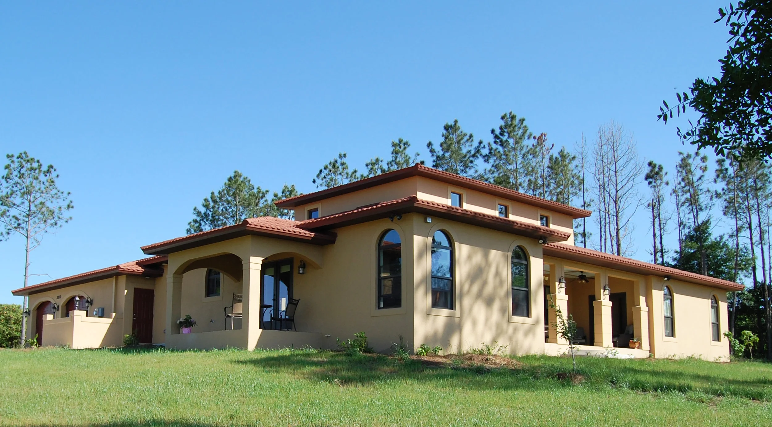  View of back of home. &nbsp;this is a western view from porch perfect for watching sunsets. &nbsp;Photo 2010. 