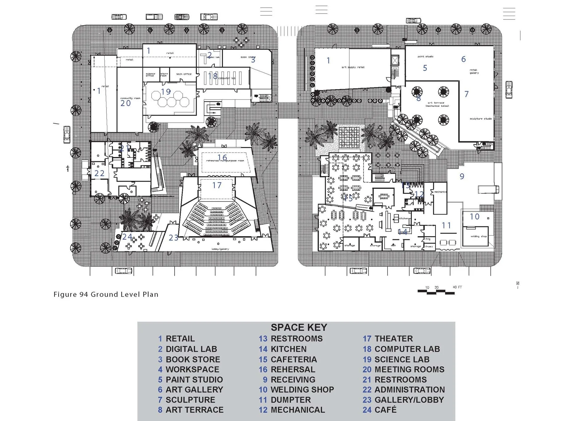  First Floor Plan and Key 