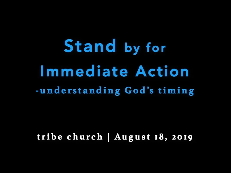 Stand by for Immediate Action