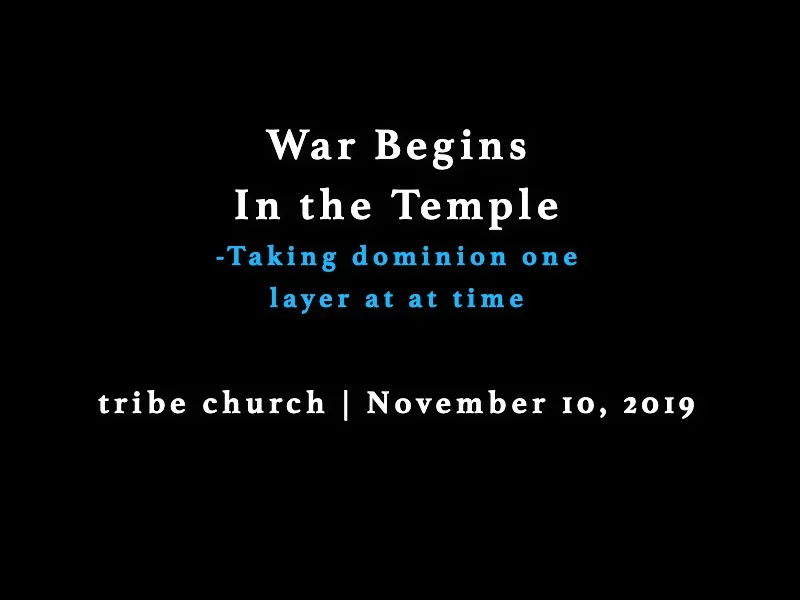 War Begins In The Temple