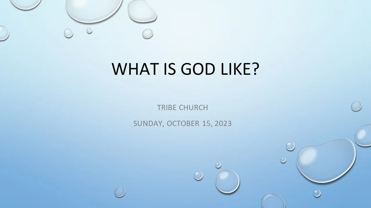 What Is God Like? Guest Speaker: Lincoln Murdoch