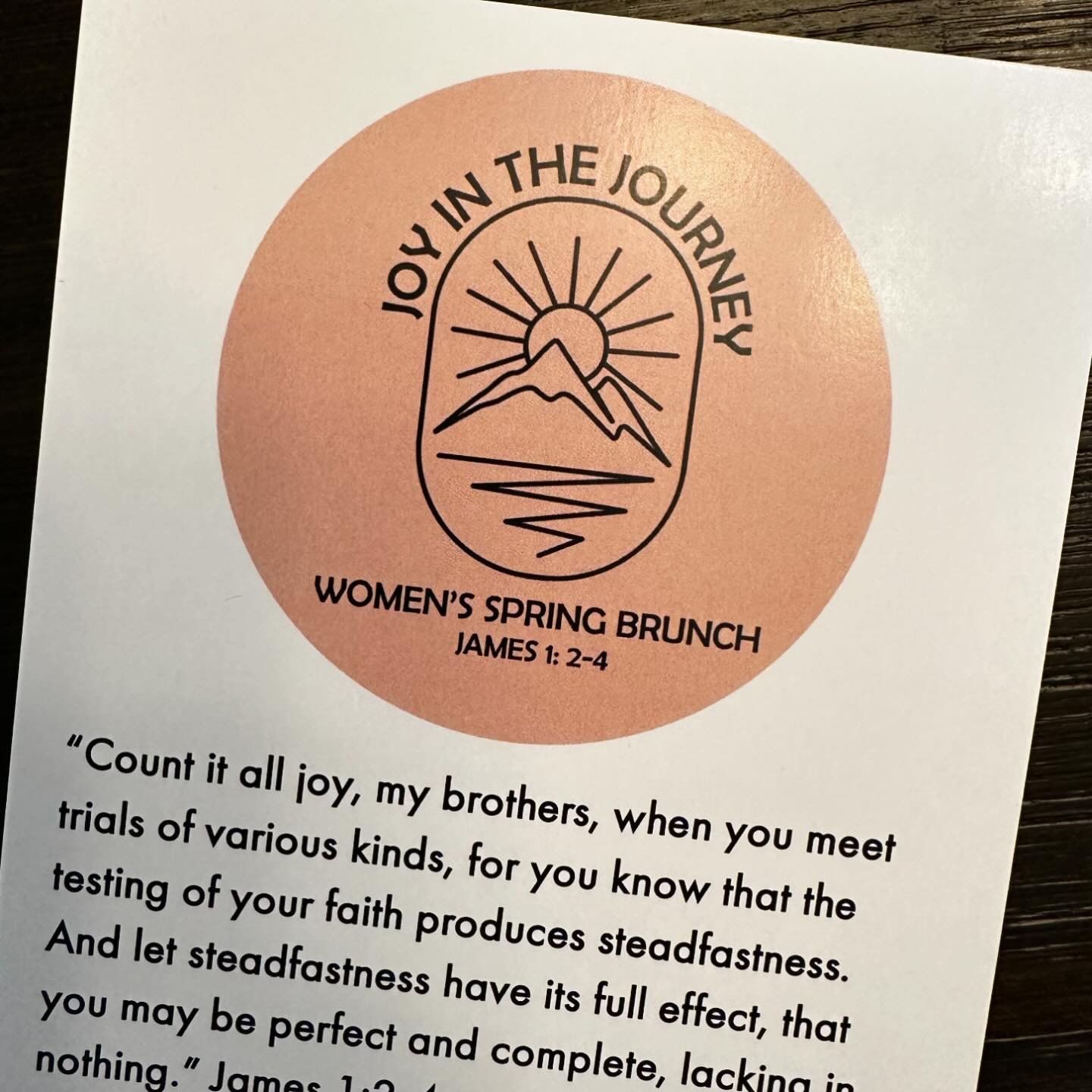 Today at the women&rsquo;s brunch we heard inspiring and vulnerable stories about how four women found joy in the journey! They shared about God&rsquo;s faithfulness throughout trials, and how the presence of the Lord sustained them. 

We are gratefu