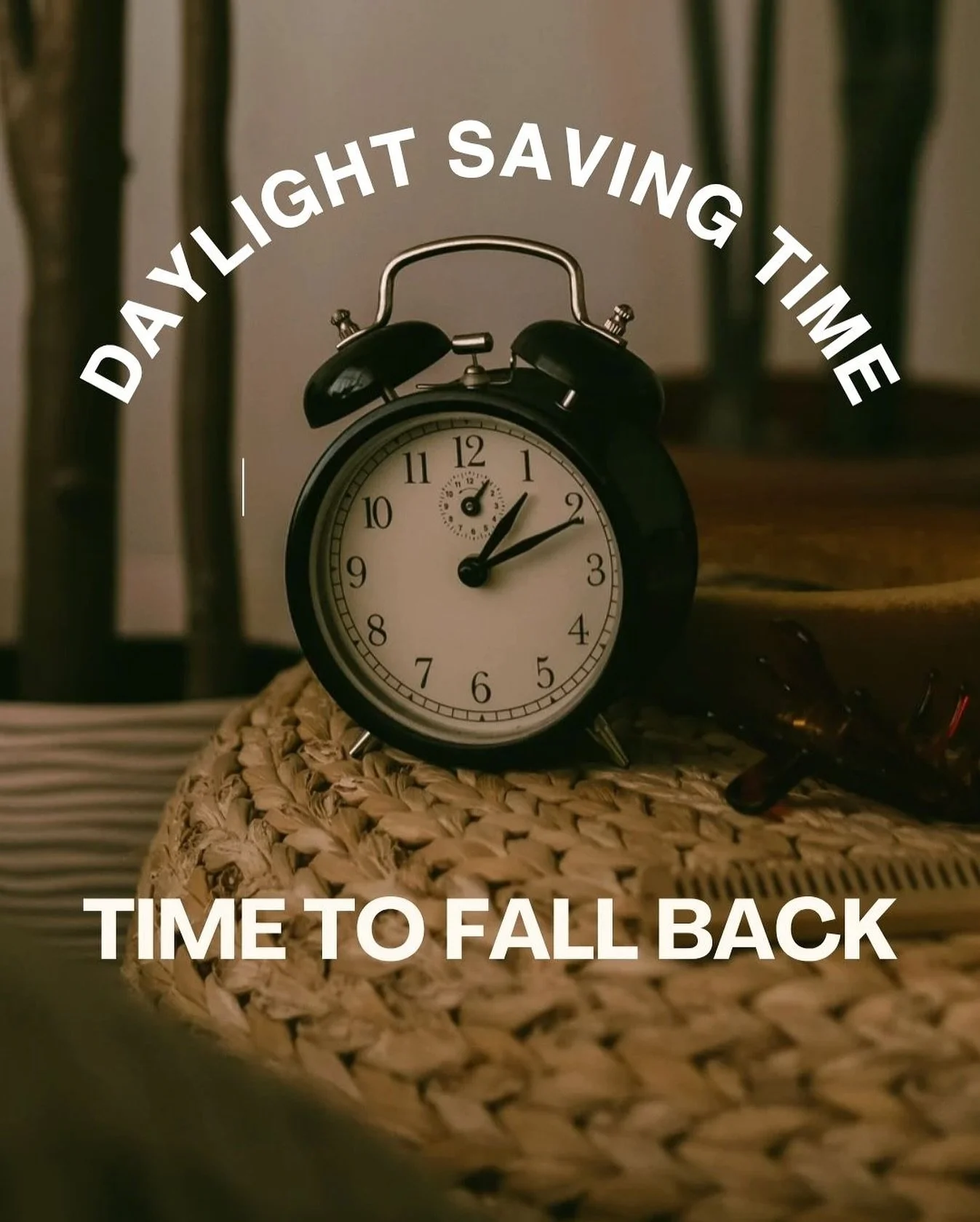 Don&rsquo;t forget to &ldquo;fall back&rdquo; this weekend! Set your clocks back one hour before bed tonight (Saturday, November 1st) and enjoy that bonus hour of sleep before church tomorrow! 🕰️