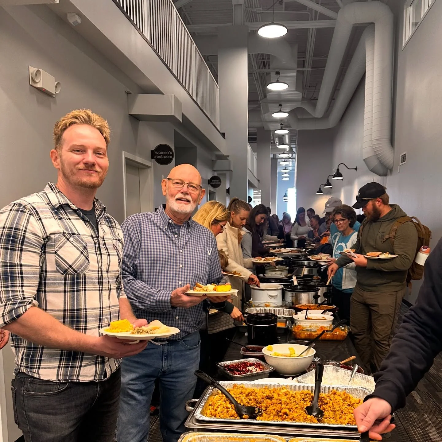 Friendsgiving at Tribe was full of joy, food, and friendship today! 🧡 Grateful for all the Lord is doing and for the gift of community.

#Friendsgiving #TribeChurch #ChurchFamily #CommunityInChrist #GratefulHearts