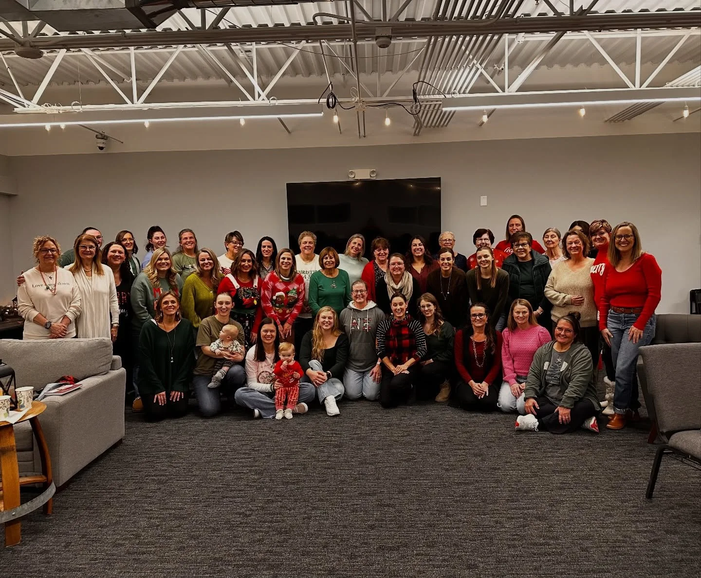 ✨ What a beautiful night at the Tribe Women&rsquo;s Christmas Party! ✨Our youth room was completely transformed into a cozy living-room-style space&mdash;warm, welcoming, and perfect for gathering together. 

We shared an incredible spread of food, s