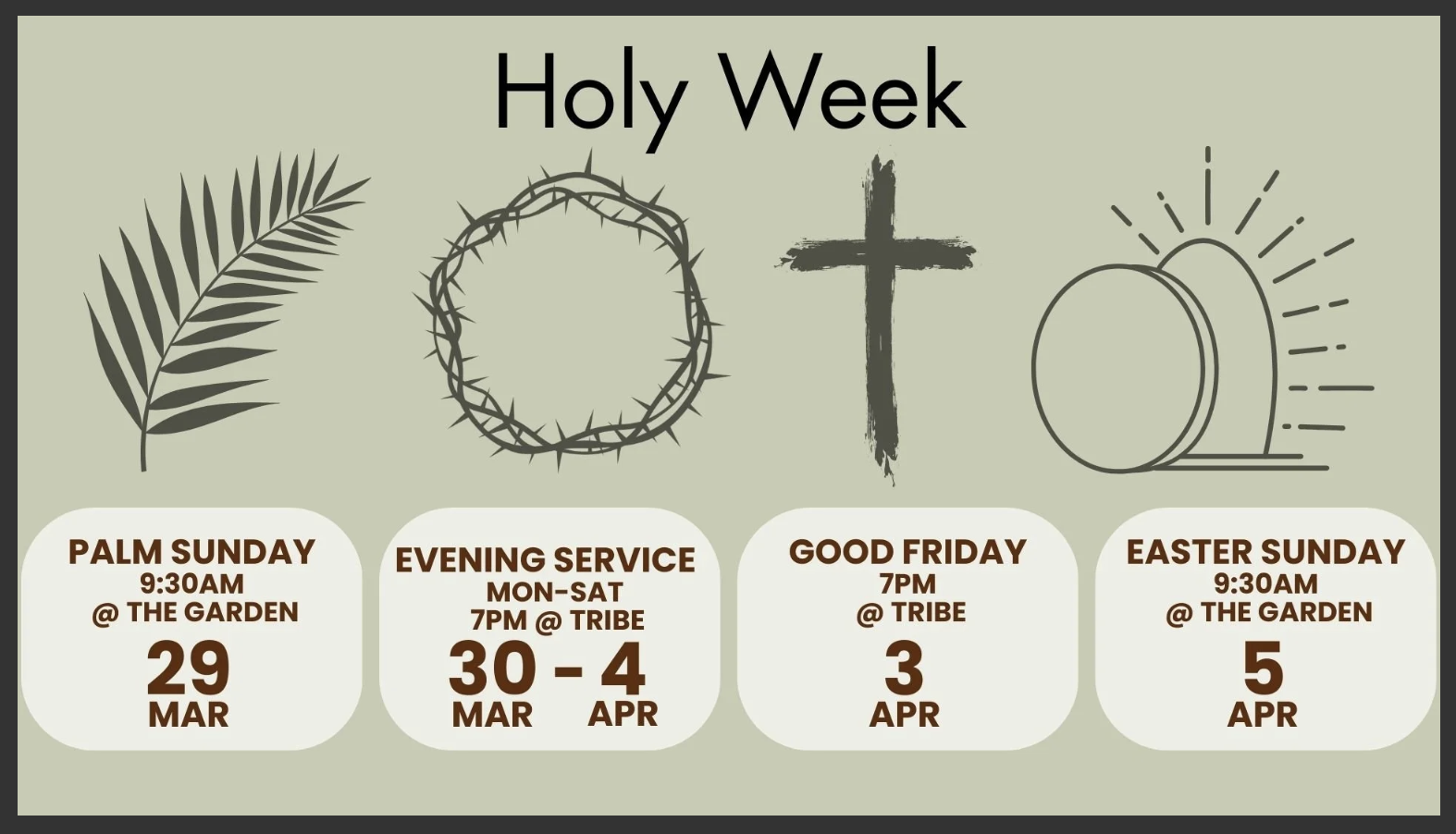 Holy Week 2026