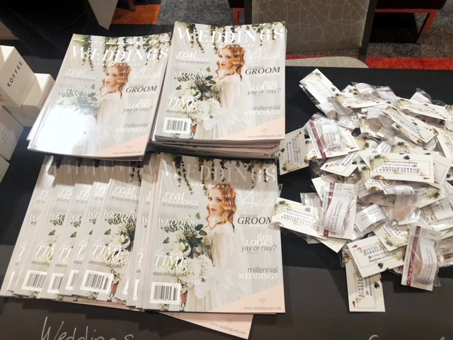 Copies of Weddings New Brunswick Issue 2 on the swag table!