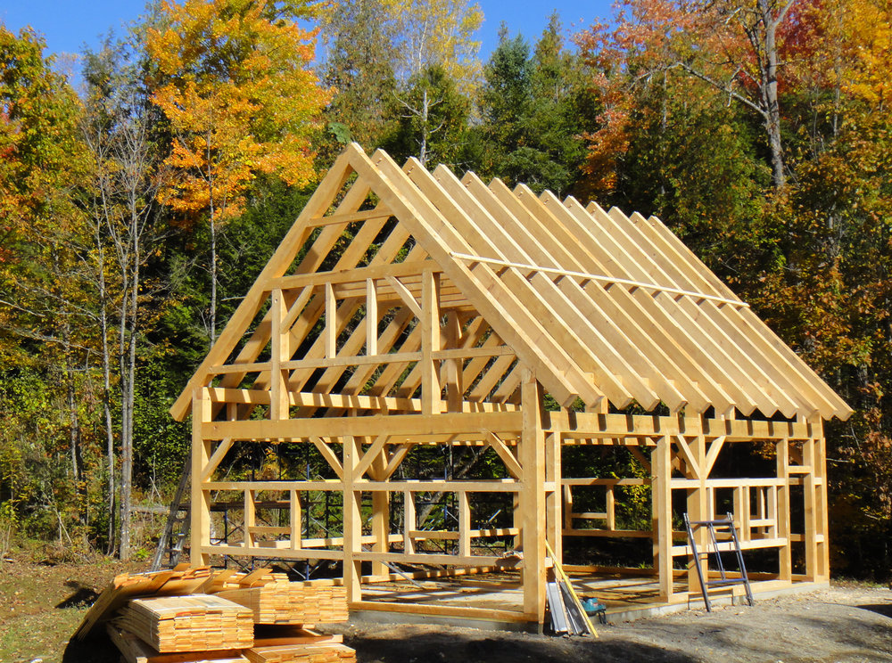Maine Mountain Timber Frames, Post And Beam Garages Maine