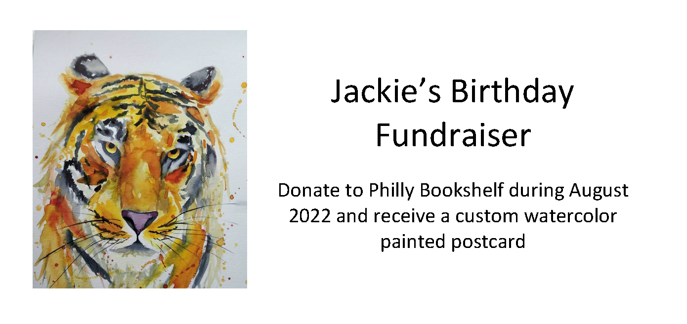 Make a Donation to Philly Bookshelf This Month and Receive a Custom Postcard Size Watercolor Painting!