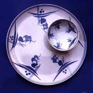 1998 "Swan-Blue" dinnerware