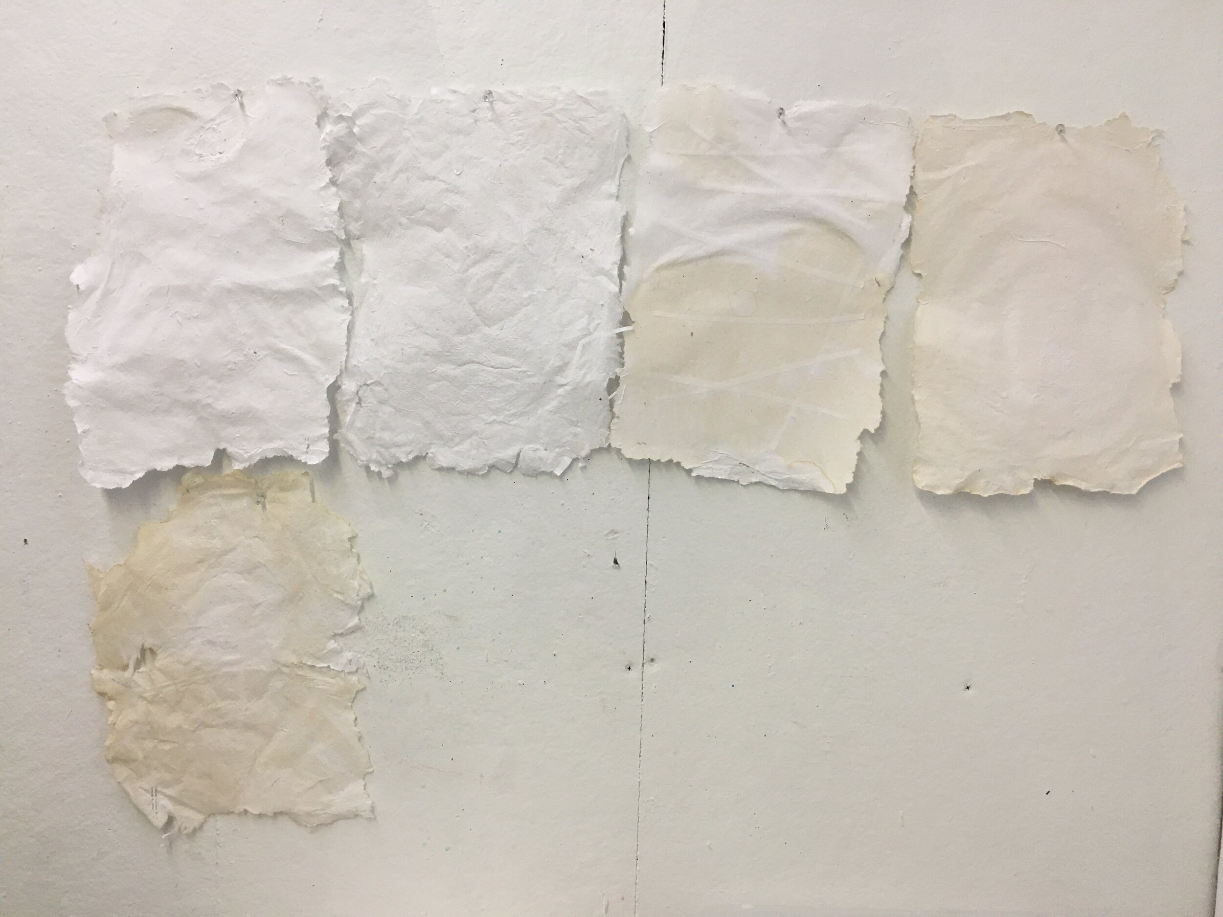 First few pages of reconstructed paper from my genealogical record.