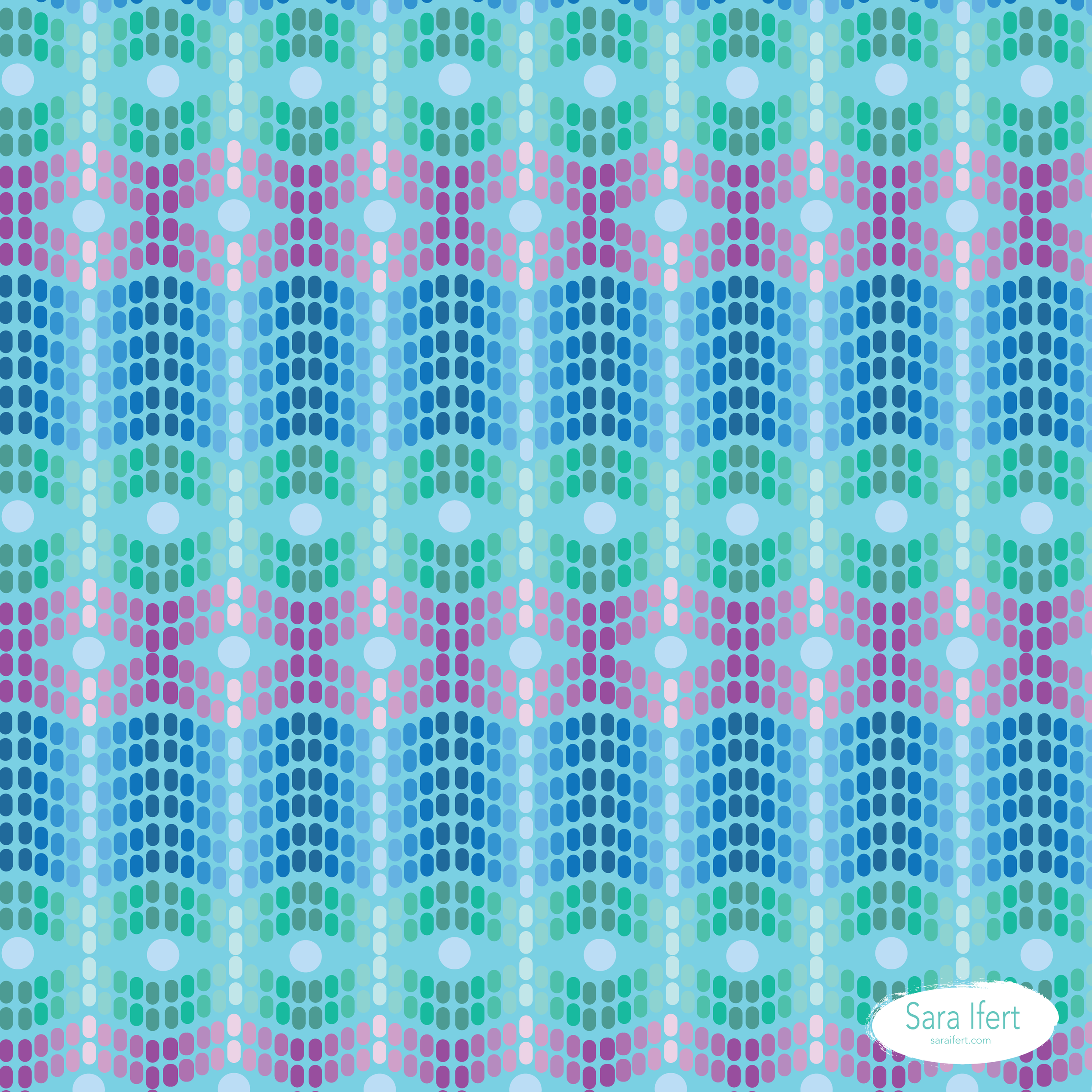Jewel toned mosaic