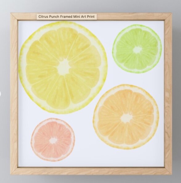 Citrus watercolor print (Copy)