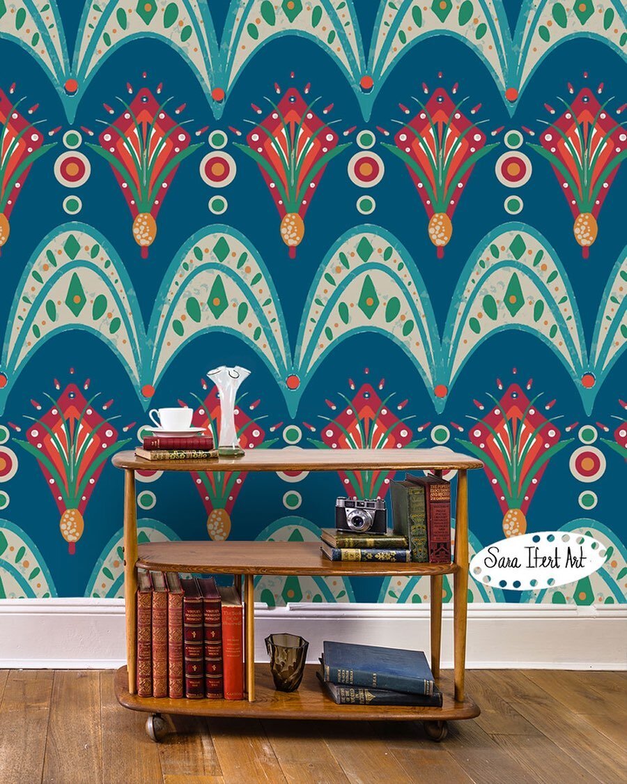 I had fun making this pattern with a bright, global inspired palette - global tapestry! #makeitindesign