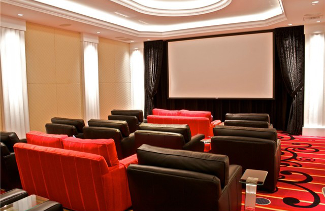 Theater room at Escala