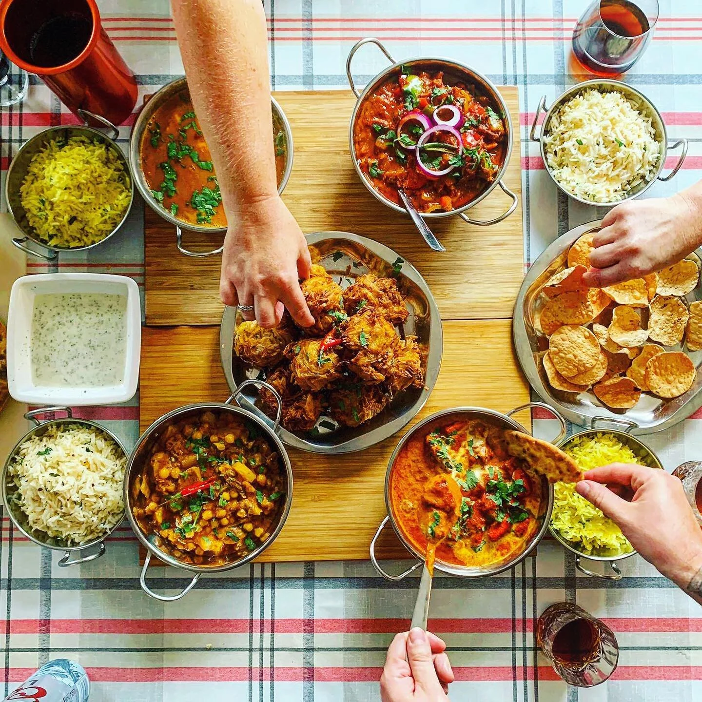 Fancy making a banging Indian banquet for your friends or family like the @the.lockdown.chef did? Our curry making course are available on our website (link in the bio) to learn the tips and tricks to make beautiful curries. Or if you think you&rsquo