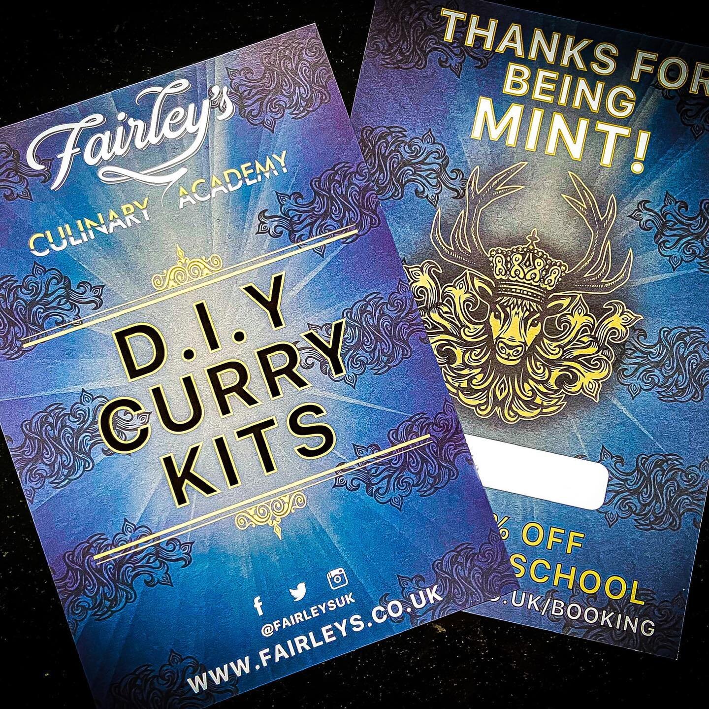 New flyers going into your packages when you order off the website which entitles you to 10% of our cooking courses. #fairleysuk #thanksforbeingmint #geetsaucy #culinaryacademy #curryworkshops #curryclasses #northeast #newcastleupontyne #restaurantqu