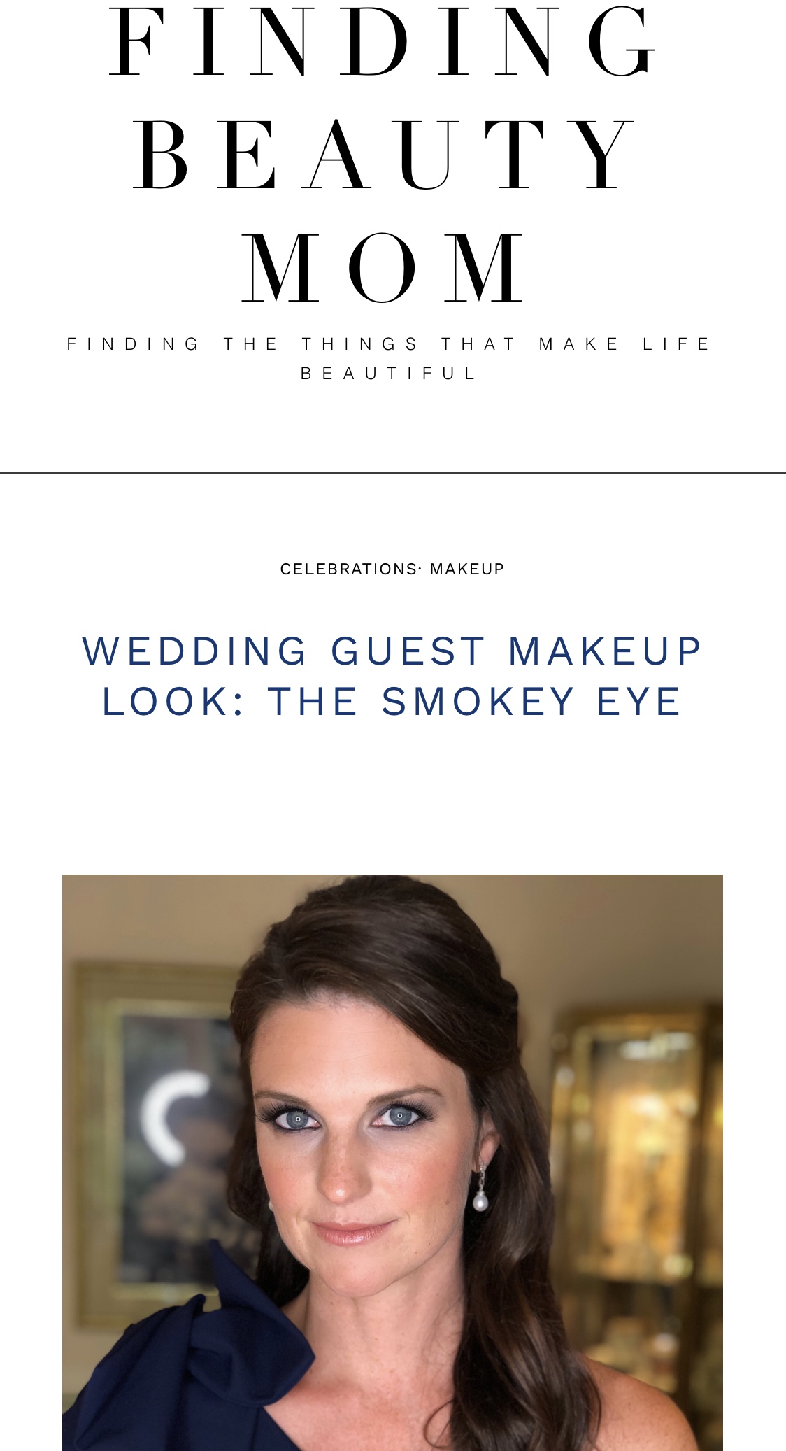 Collaboration with DC beauty blogger Kelly Nasser for her blog Finding Beauty Mom on a post about Wedding Guest Makeup.