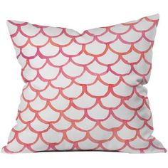 Scalloppy Outdoor Throw Pillow