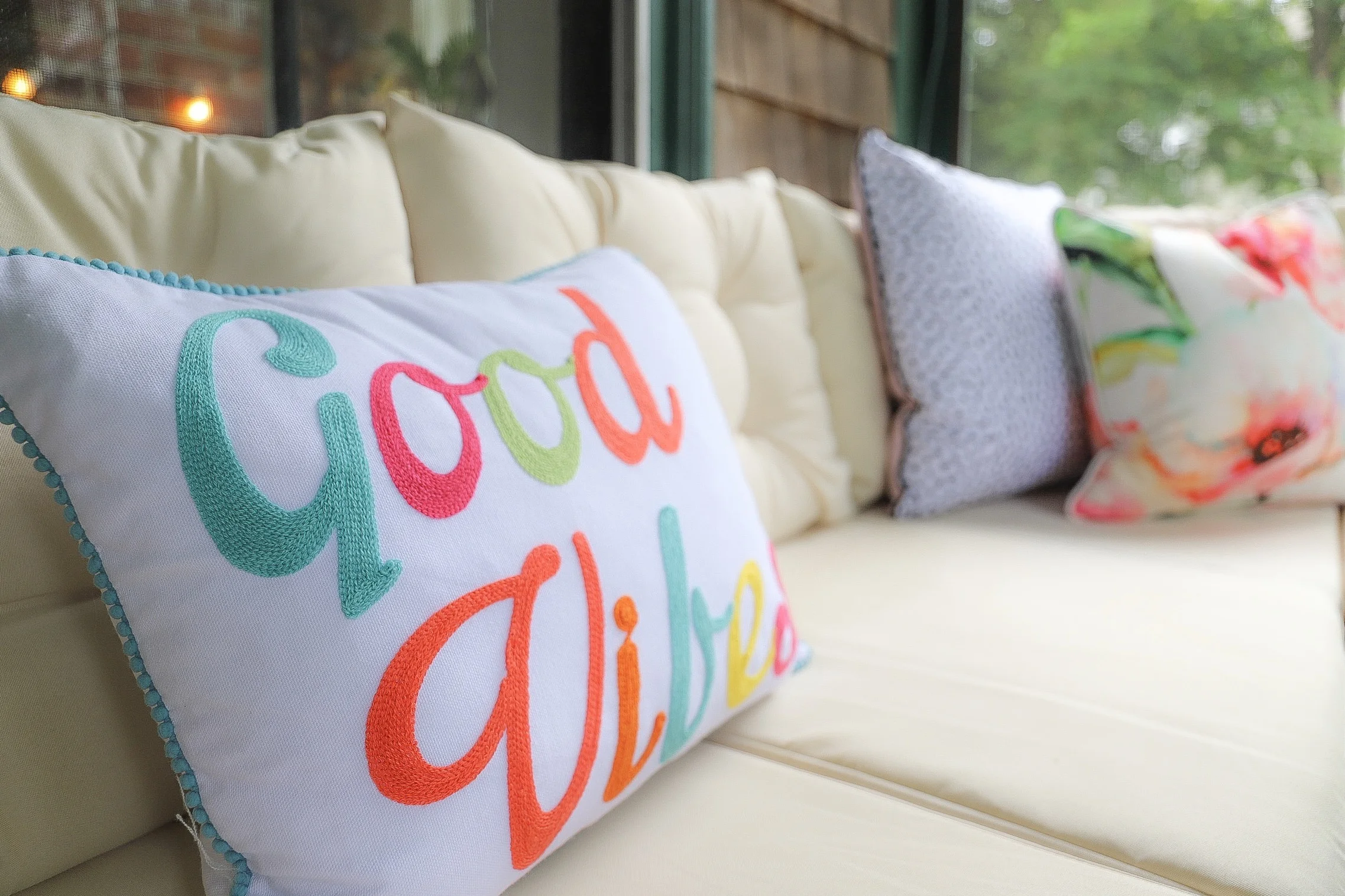 From Drab and Dreary to Bright and Cheery: Check out the overhaul that our porch got for the summer!