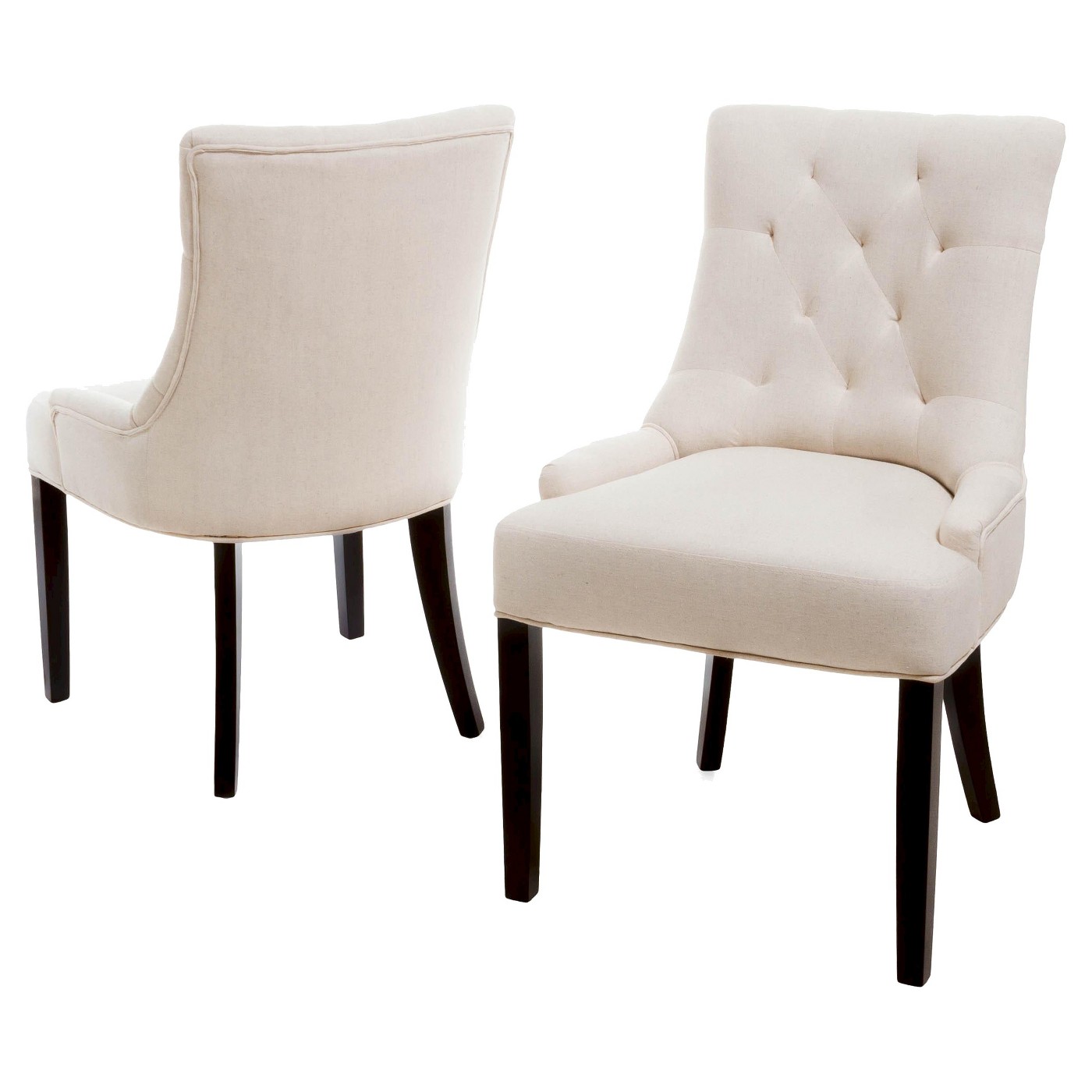 Set of Tufted Dining Chairs