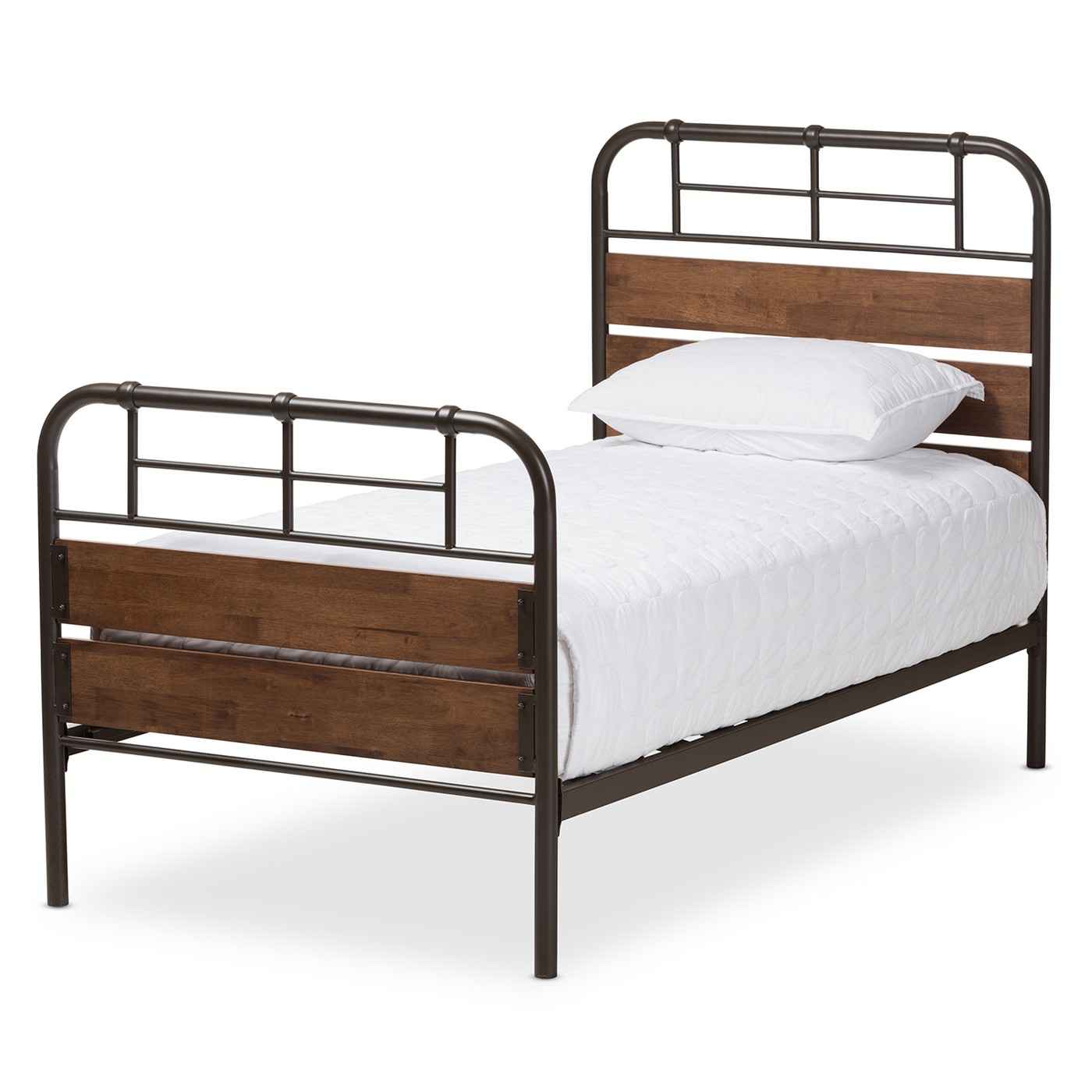 Monoco Metal and Wood Bed