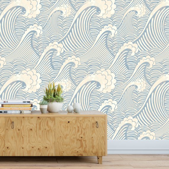 Great Wave Adhesive Wallpaper