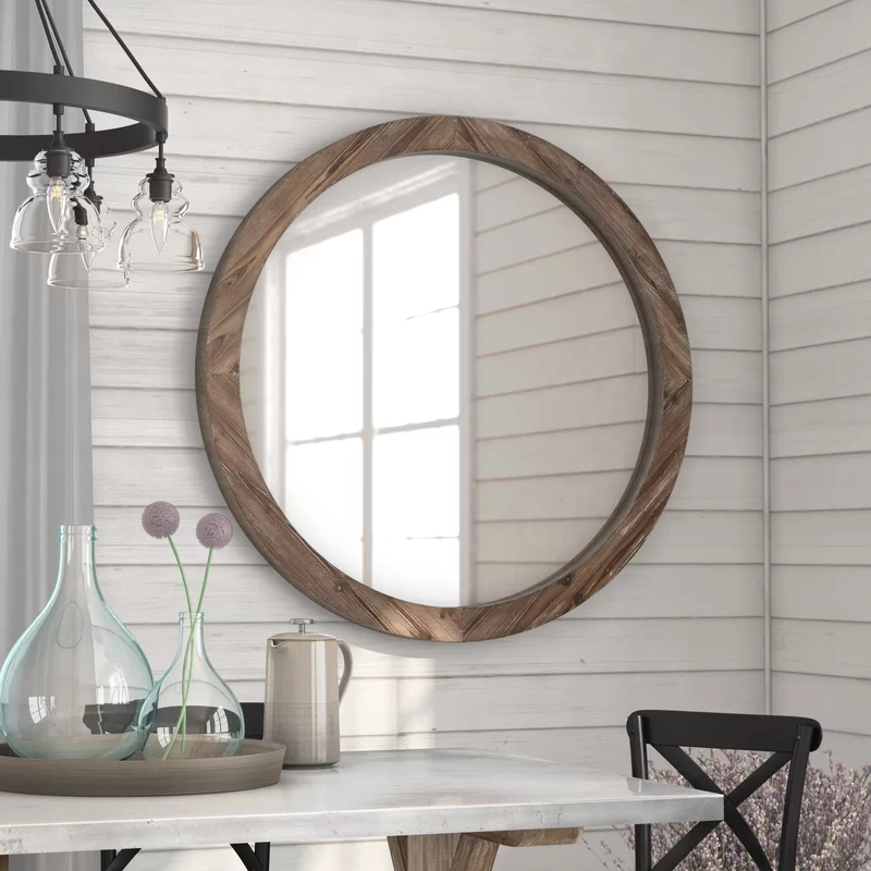 Booker Wood Mirror from Wayfair