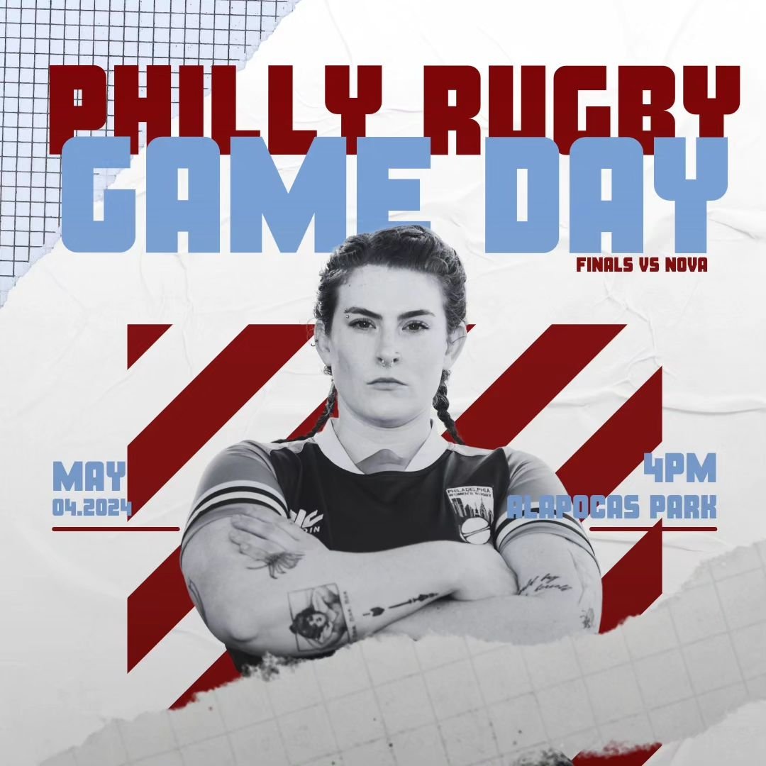 FINALLLLS BABBBBY! Philly D1 is heading to Alapocas Run State Park in Wilmington tomorrow to face @novawrfc in the @atlanticsuperregionalrugby finals match! Kickoff is at 4pm on field 2.

We are beyond stoked for this match, the weather is lookin' go