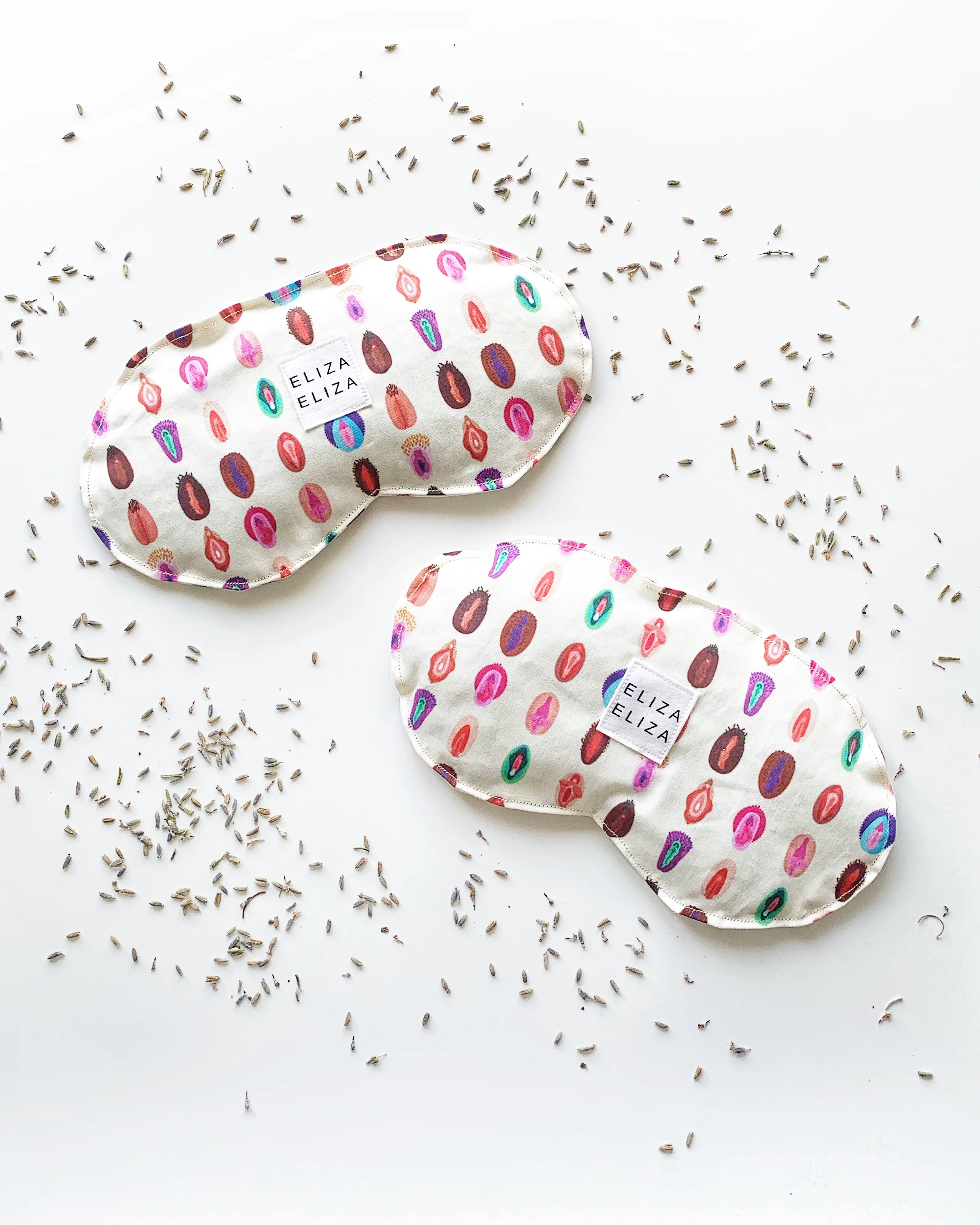 two organic lavender flaxseed V Collection Eye Pillow