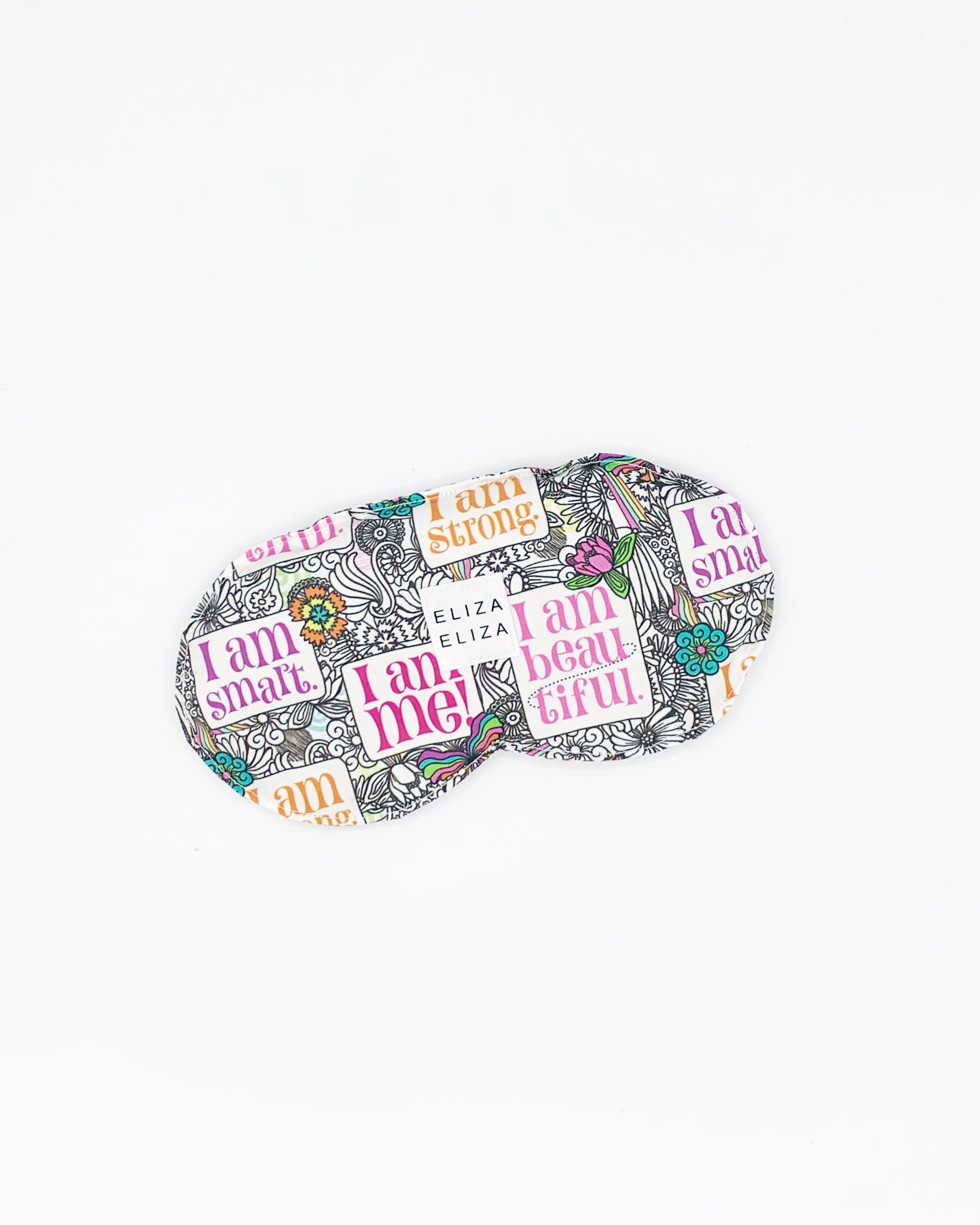 Organic cotton lavender flax seed eye pillow I am Me