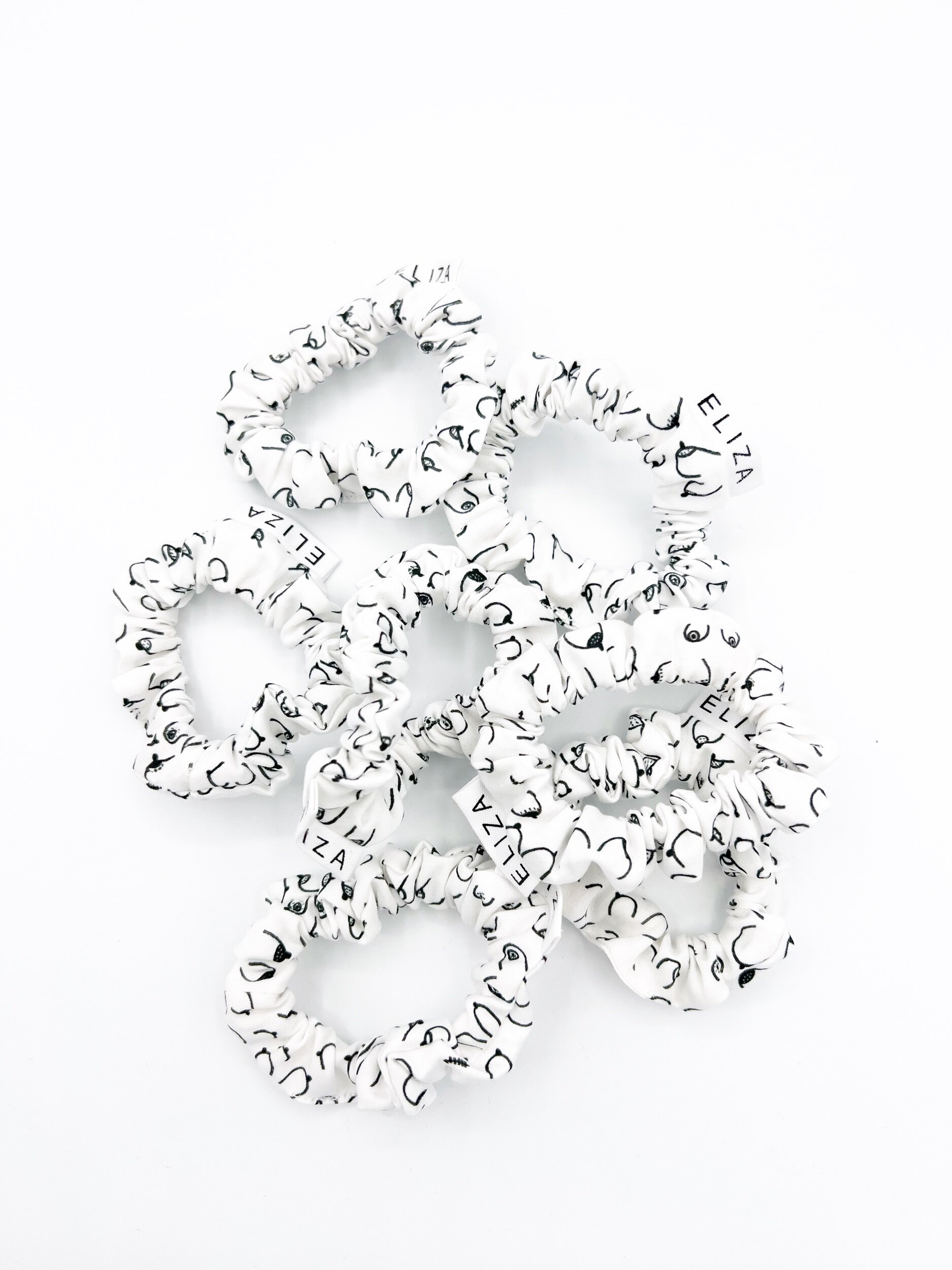 B Collection organic cotton scrunchies