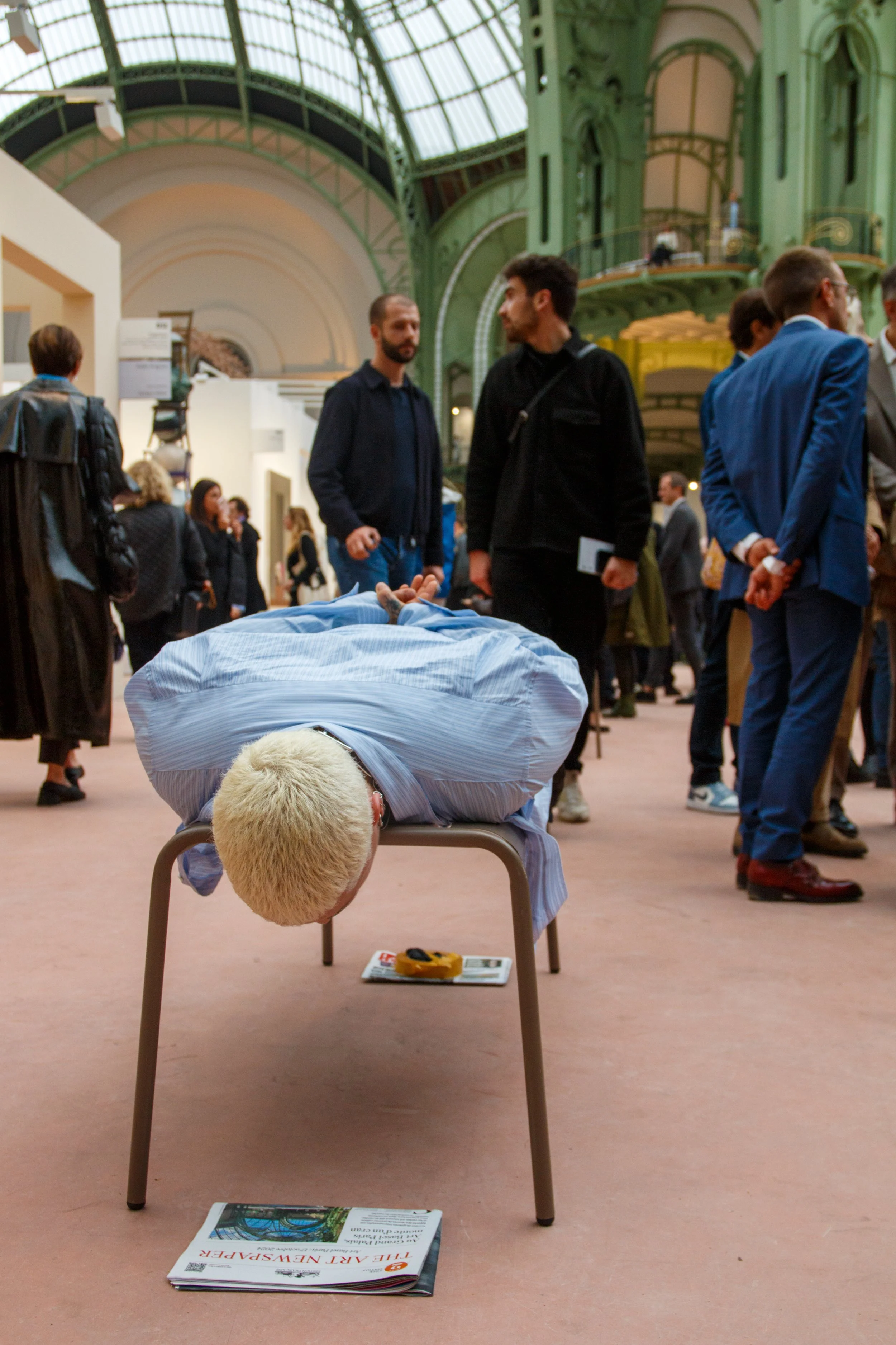  The opening of the major contemporary art fair, Art Basel, at the Grand Palais, in Paris, France on October 17, 2024.Le vernissage de la grande foire d'art contemporain, Art Basel, au Grand Palais, a Paris, France le 17 octobre 2024. 