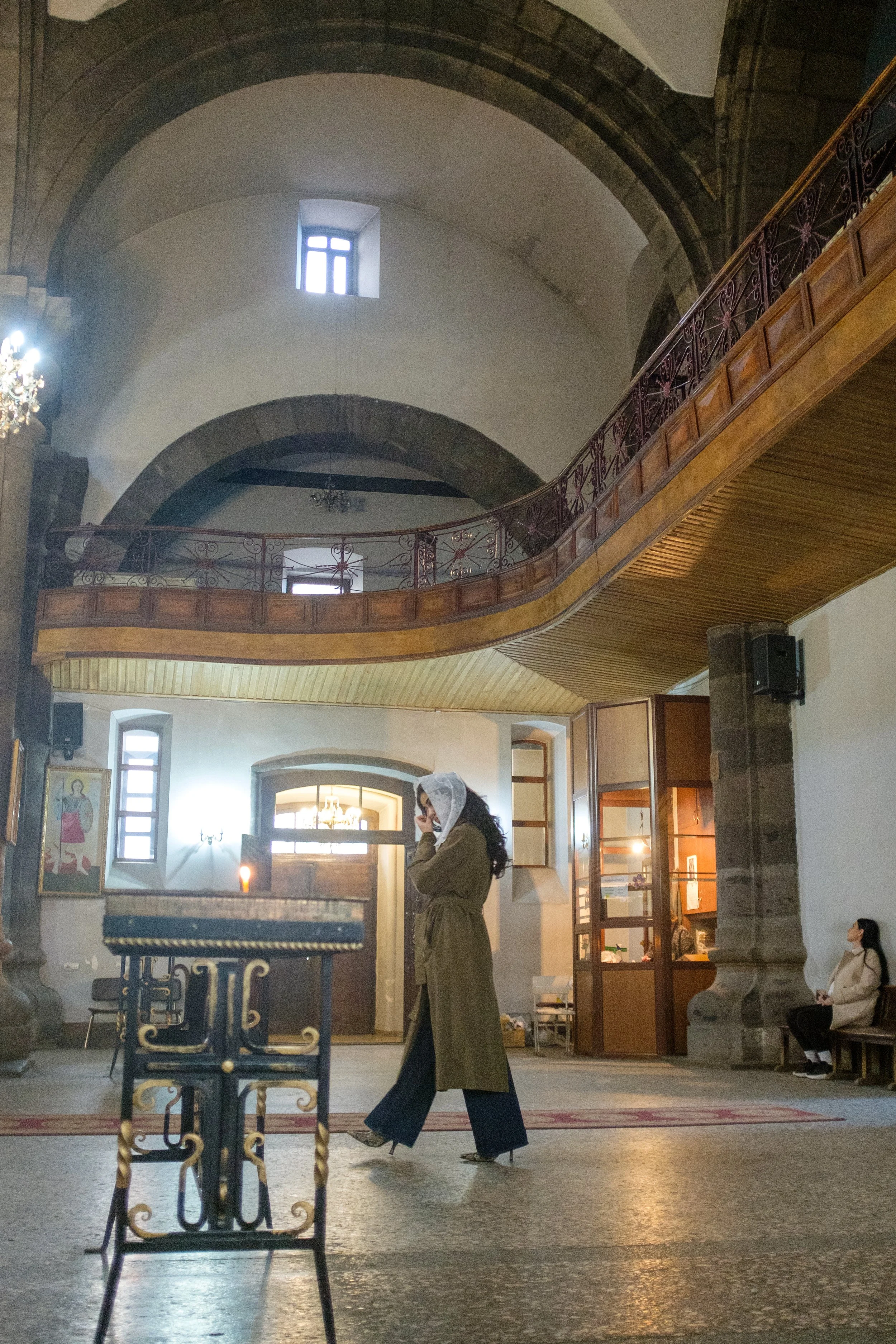  Holy Week in Armenia. From Palm Sunday to Easter, I traveled the country photographing the Armenian faith. Armenia, Gyumri, April 13, 2025.La Semaine Sainte en Armenie. Des Rameaux a Paques, j'ai parcouru le pays en photographiant la foi armenienne.