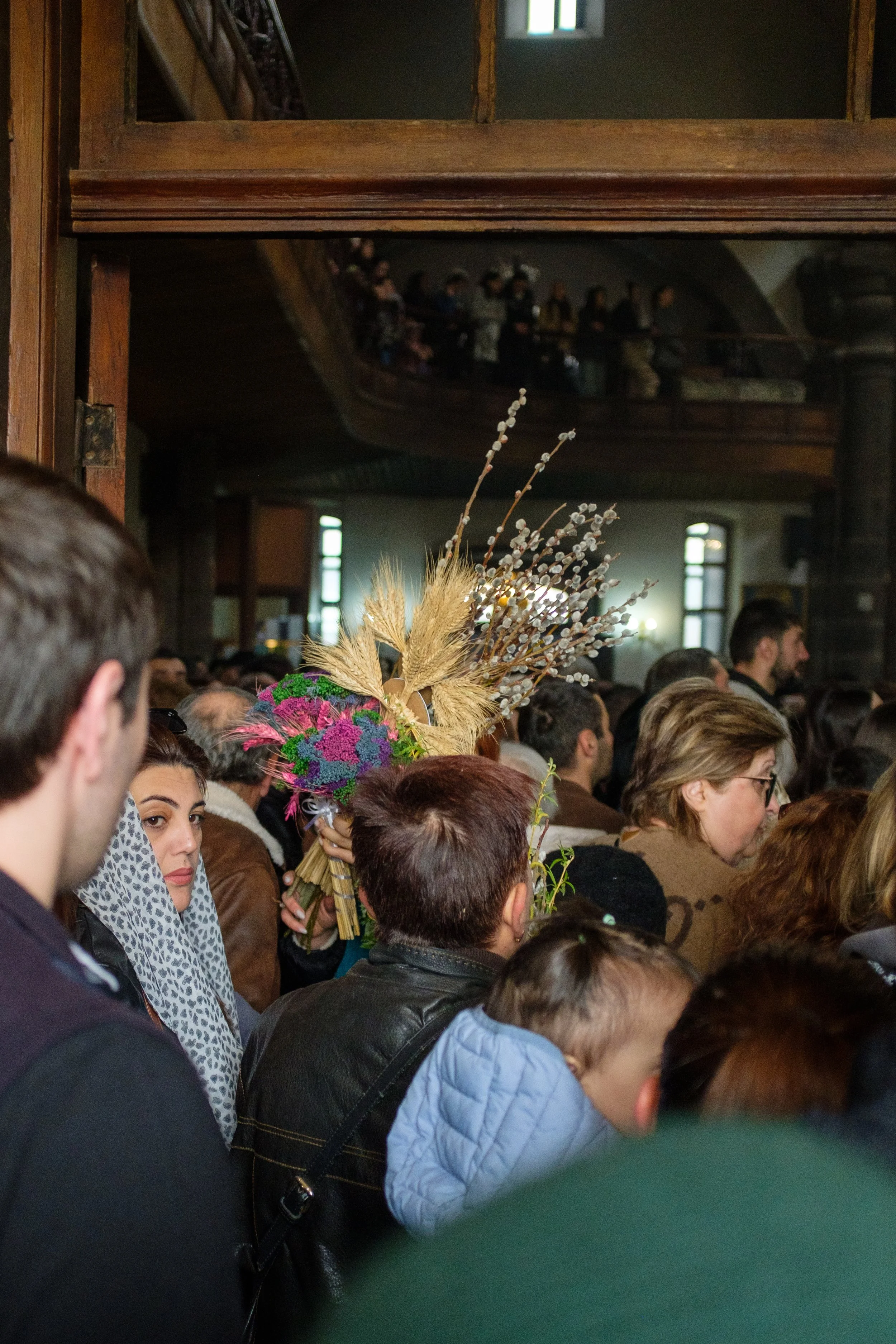  Holy Week in Armenia. From Palm Sunday to Easter, I traveled the country photographing the Armenian faith. Armenia, Gyumri, April 13, 2025.La Semaine Sainte en Armenie. Des Rameaux a Paques, j'ai parcouru le pays en photographiant la foi armenienne.