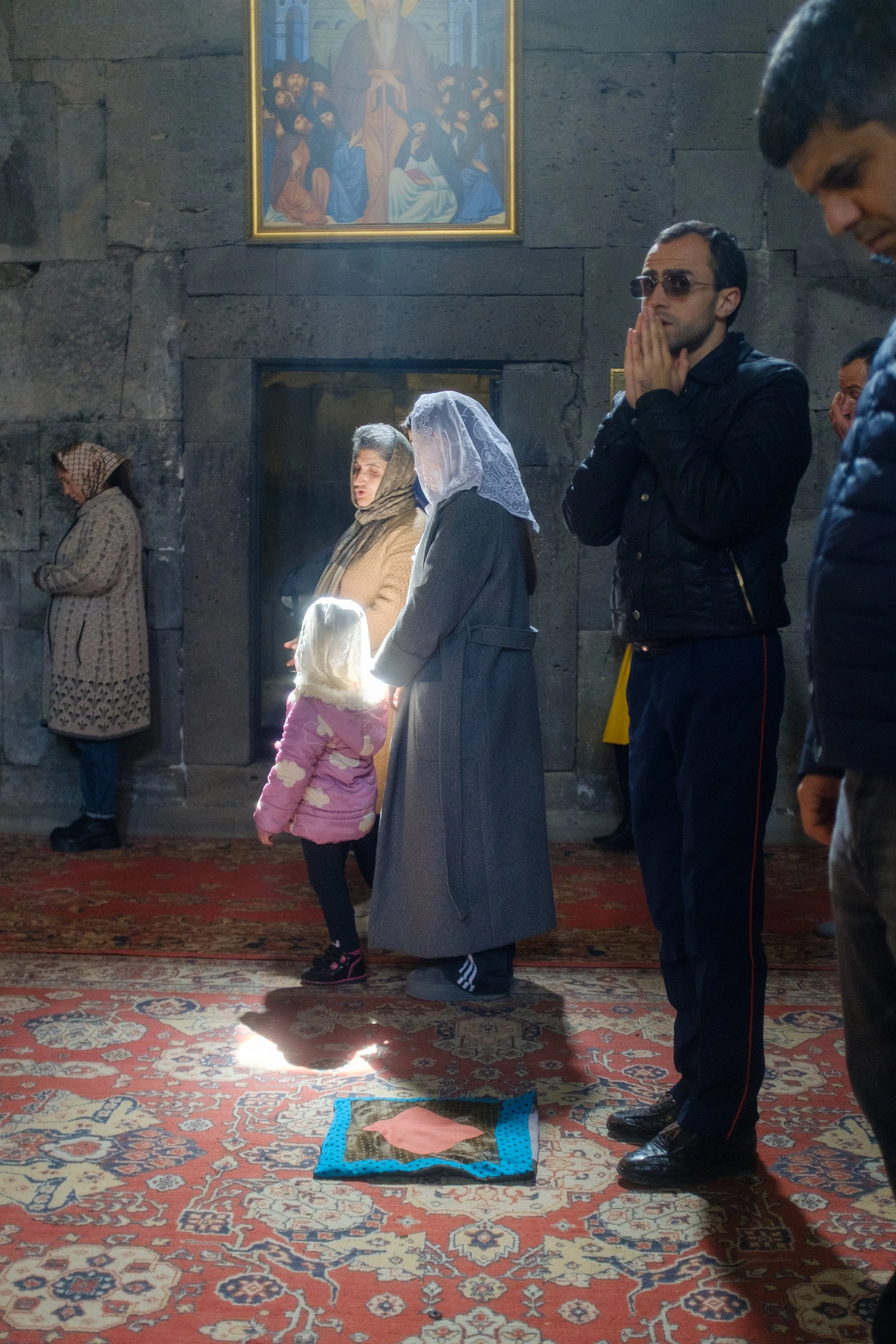  Holy Week in Armenia. From Palm Sunday to Easter, I traveled the country photographing the Armenian faith. Armenia, Gyumri, April 13, 2025.La Semaine Sainte en Armenie. Des Rameaux a Paques, j'ai parcouru le pays en photographiant la foi armenienne.