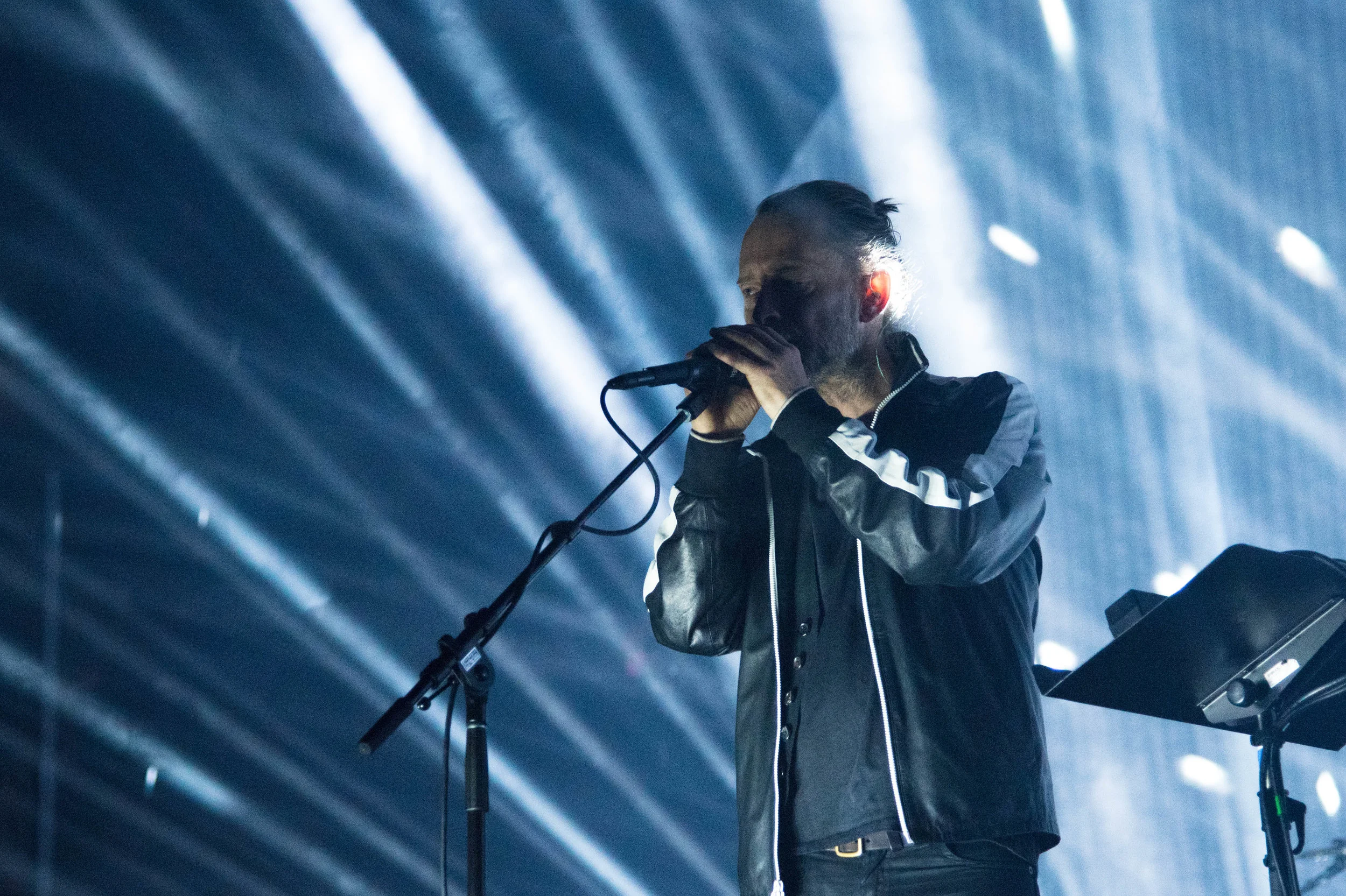  Thom Yorke of Radiohead at the Moda Center in Portland, Oregon, 2017 