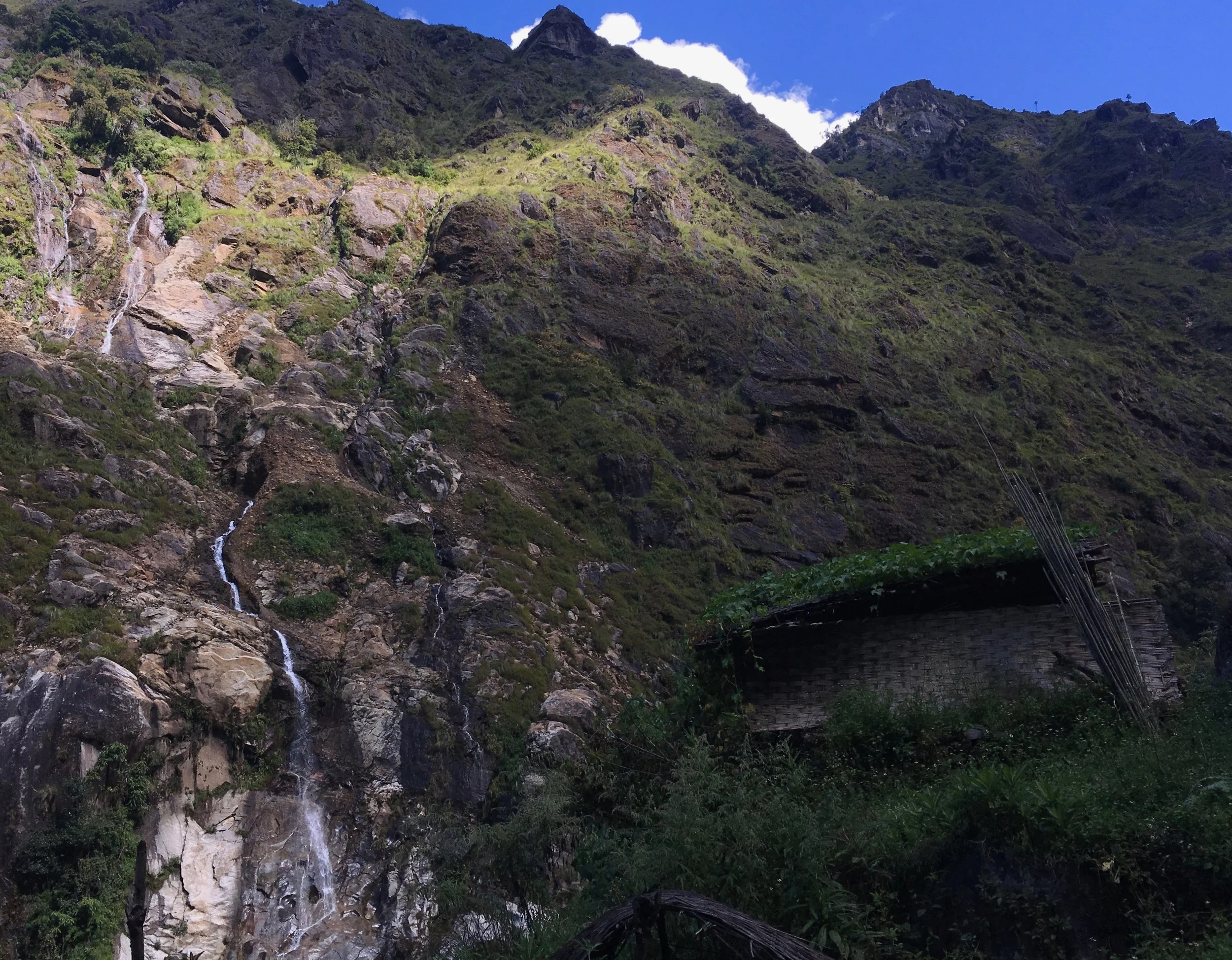  Villages cling to the sheer sides of the gorges. 