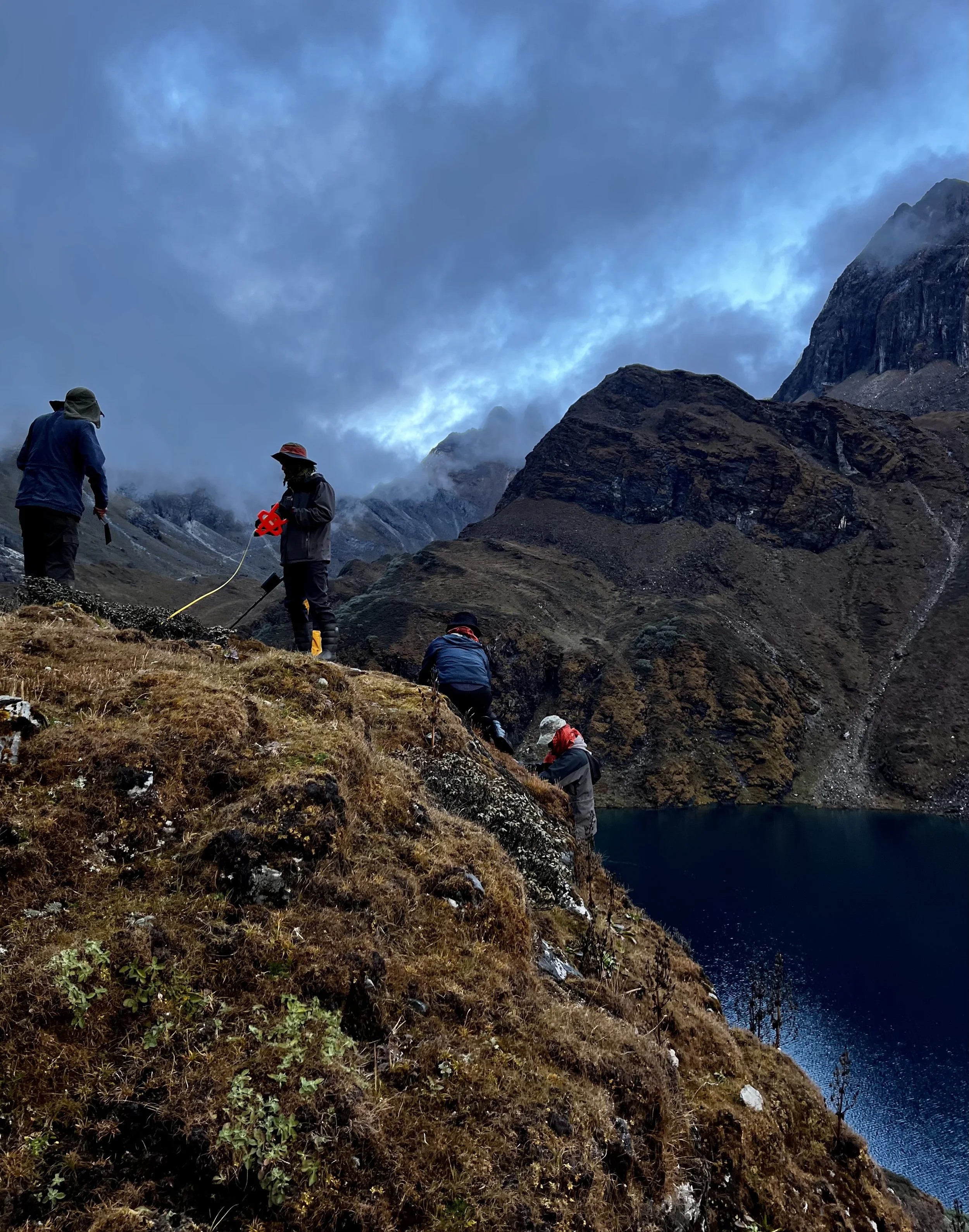VERTICAL Bhutan team at low site near sacred lake.jpeg