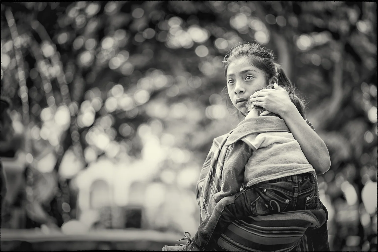 Girl with baby in park DSC9812 17x22.jpg