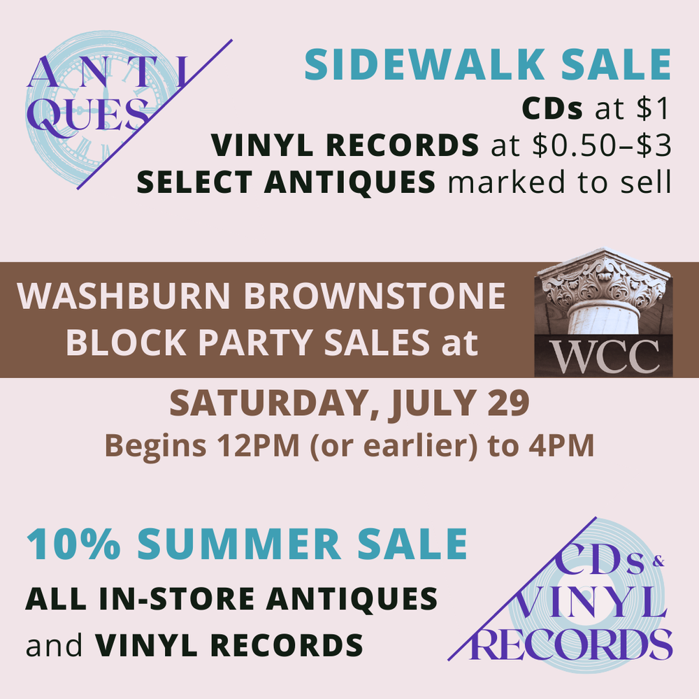 Indoor and Outdoor Sales During Washburn Brownstone Community Block